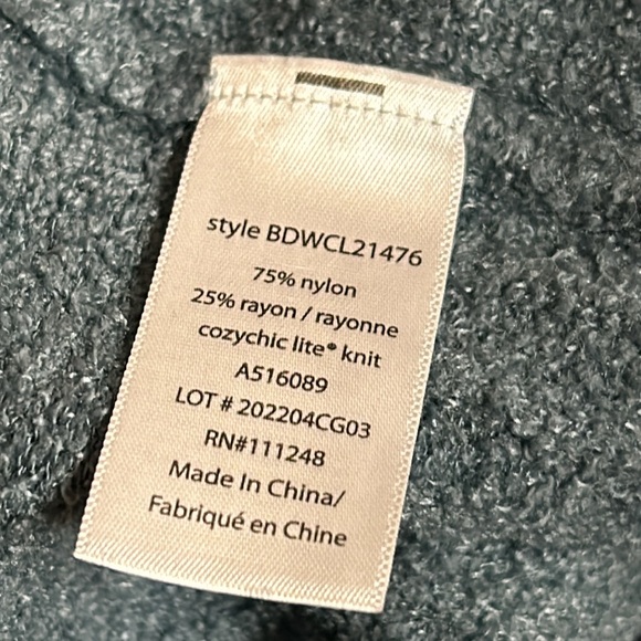 Barefoot Dreams CozyChic Lite Half Zip Tunic SZ Med - Picture 11 of 11